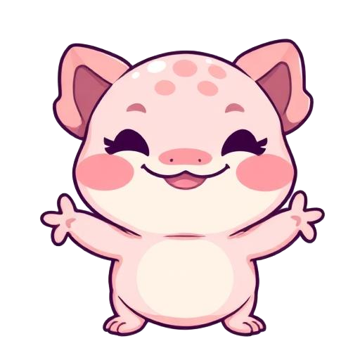 happy axolotl
